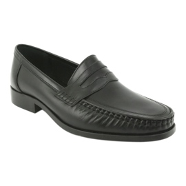Pilbut Mocasines negros para hombres de Morello Black 01 1