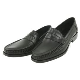 Pilbut Mocasines negros para hombres de Morello Black 01 3