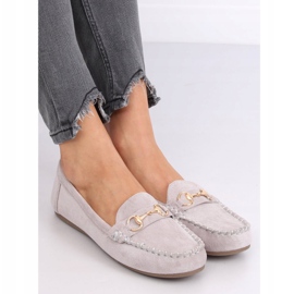 Mocasines de ante gris 77-192 Gris 1
