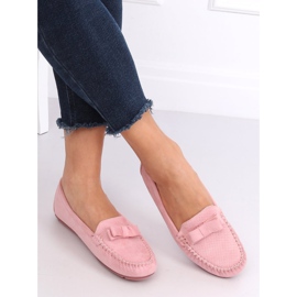 Mocasines de ante rosa 9F150 Pink rosado 2 Mocasines de ante rosa 9F150 Pink rosado 2