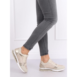 Zapato deportivo de mujer dorado BL206 Gold 4