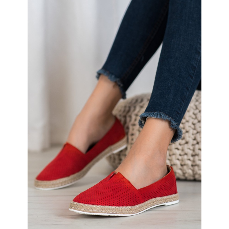 SHELOVET Slipons casuales rojo 1