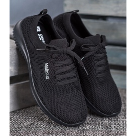 SHELOVET Zapatos textiles atados negro 3