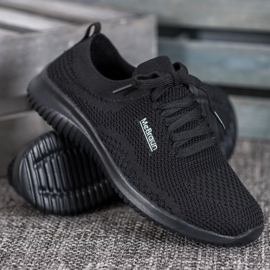 SHELOVET Zapatos textiles atados negro 4