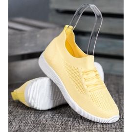 SHELOVET Zapatos Calados Amarillos 4
