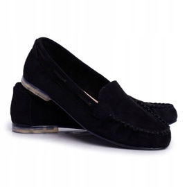 Sergio Leone Mocasines mujer ante negro MK722 1