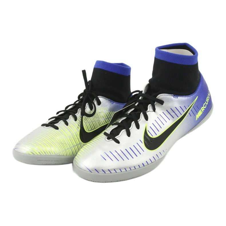 Zapatos de interior Nike Mercurial Victory 6 Df Njr Ic Jr 921491-407 plata 3