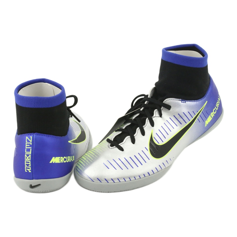 Zapatos de interior Nike Mercurial Victory 6 Df Njr Ic Jr 921491-407 plata 4