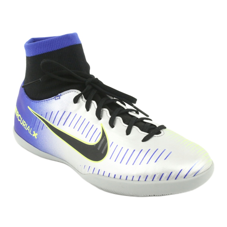 Zapatos de interior Nike Mercurial Victory 6 Df Njr Ic Jr 921491-407 plata 1