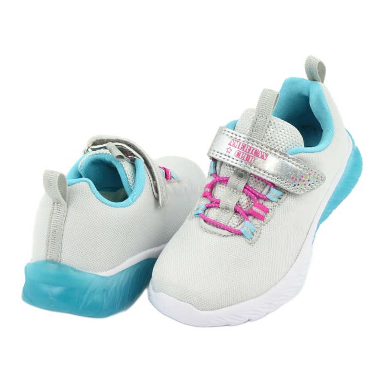 Zapatillas deportivas American Club ES14 gris/azul 4
