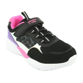 Zapatos deportivos de moda American Club ES07 negro violeta rosado gris 1