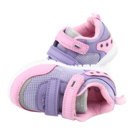 Zapatillas deportivas American Club ES23 con dos velcros púrpura rosa 6