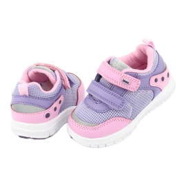 Zapatillas deportivas American Club ES23 con dos velcros púrpura rosa 4