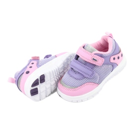 Zapatillas deportivas American Club ES23 con dos velcros violeta rosado 5 Zapatillas deportivas American Club ES23 con dos velcros violeta rosado 5