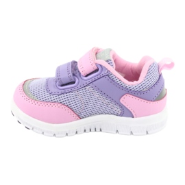 Zapatillas deportivas American Club ES23 con dos velcros violeta rosado 2 Zapatillas deportivas American Club ES23 con dos velcros violeta rosado 2