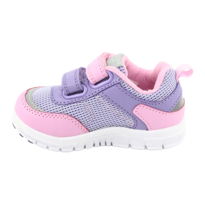 Zapatillas deportivas American Club ES23 con dos velcros violeta rosado 2 Zapatillas deportivas American Club ES23 con dos velcros violeta rosado 2