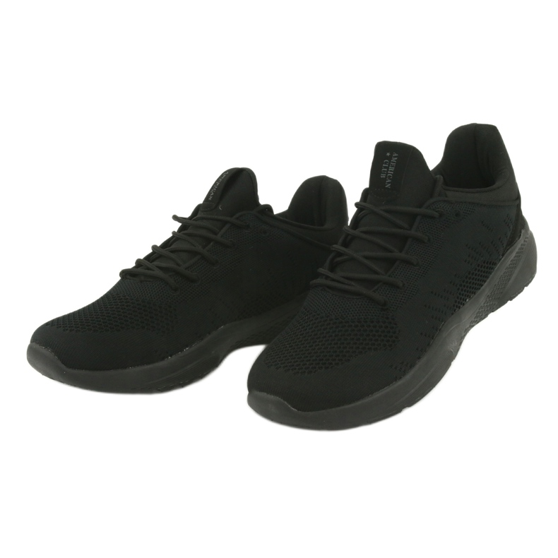 Zapatillas deportivas sin cordones American Club HA05 negras negro 3