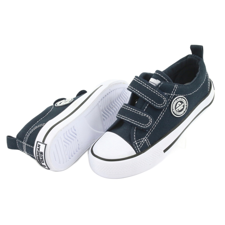 Zapatillas con velcro azul marino LH35 de American Club 4