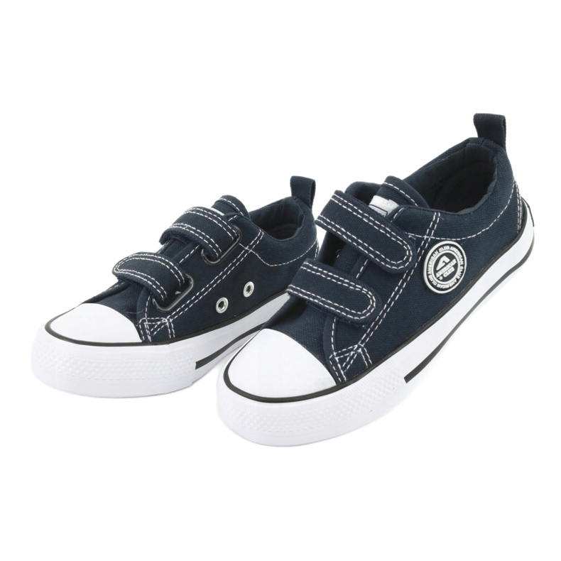 Zapatillas con velcro azul marino LH35 de American Club 2