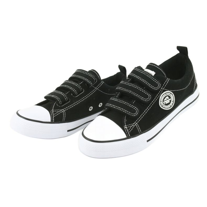 American Club Deportivas negras con velcro American LH31 negro 3