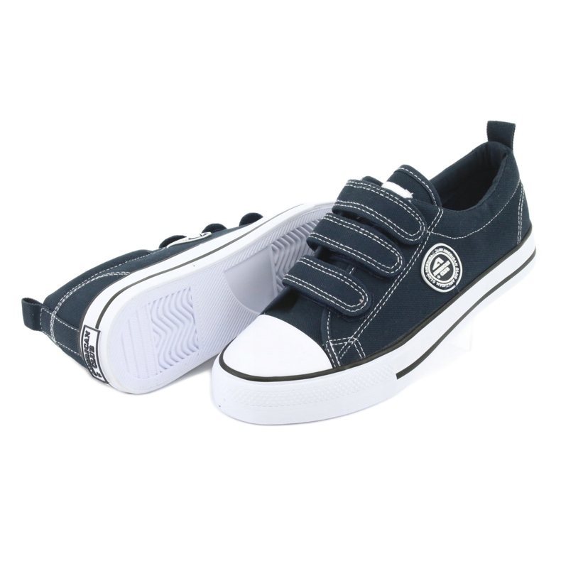 American Club Zapatillas American LH31 con velcro azul marino 4