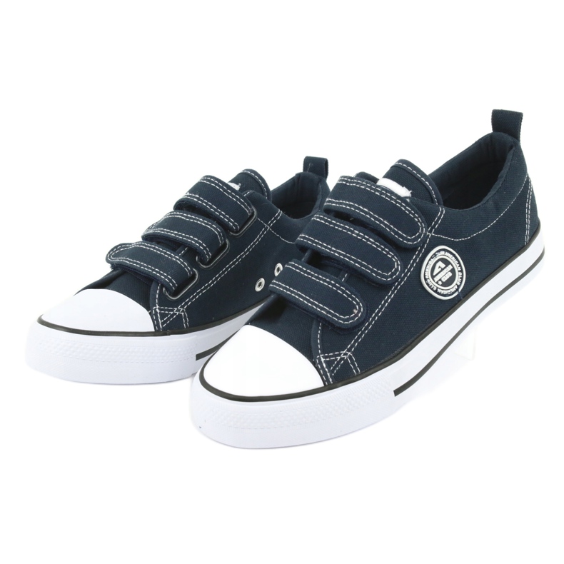 American Club Zapatillas American LH31 con velcro azul marino 3