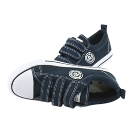 American Club Zapatillas American LH31 con velcro azul marino 5