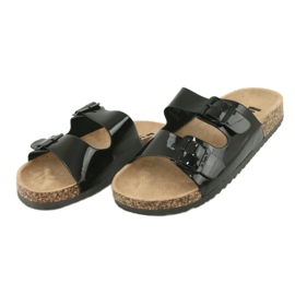 Zapatilla Lee Cooper 1043 lacada anatómica negra negro 2
