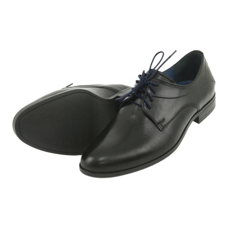 Nikopol Zapatos de cuero negro 1736 5