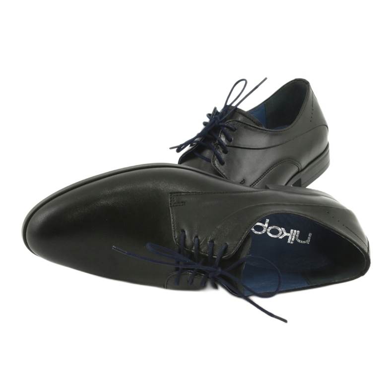 Nikopol Zapatos de cuero negro 1736 6