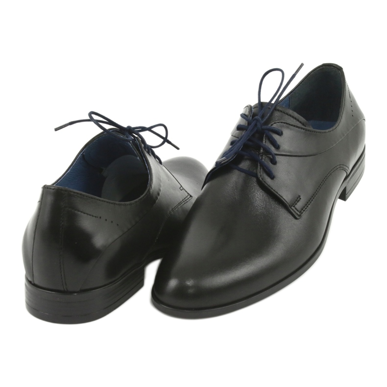 Nikopol Zapatos de cuero negro 1736 4