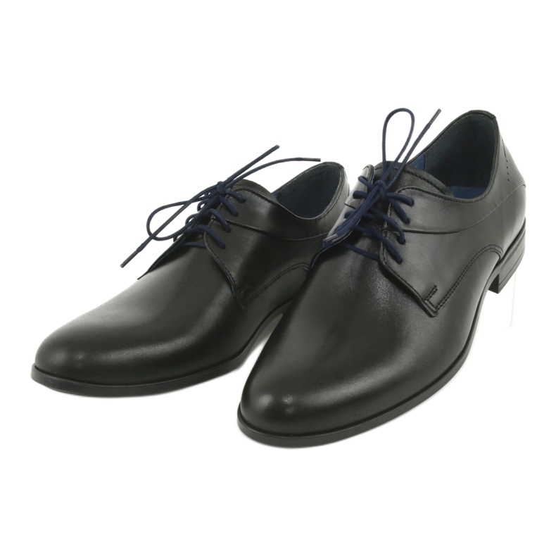 Nikopol Zapatos de cuero negro 1736 3