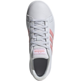Zapatillas adidas Grand Court K Jr EG1995 blanco rosado 1