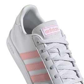 Zapatillas adidas Grand Court K Jr EG1995 blanco rosado 4