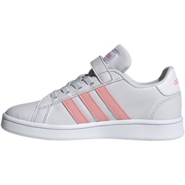Zapatillas Adidas Grand Court C Jr EG6737 blanco rosa 2