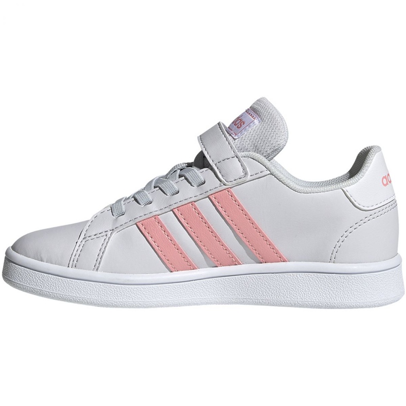 Zapatillas Adidas Grand Court C Jr EG6737 blanco rosado 2