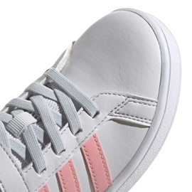Zapatillas Adidas Grand Court C Jr EG6737 blanco rosado 3