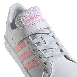 Zapatillas Adidas Grand Court C Jr EG6737 blanco rosado 4