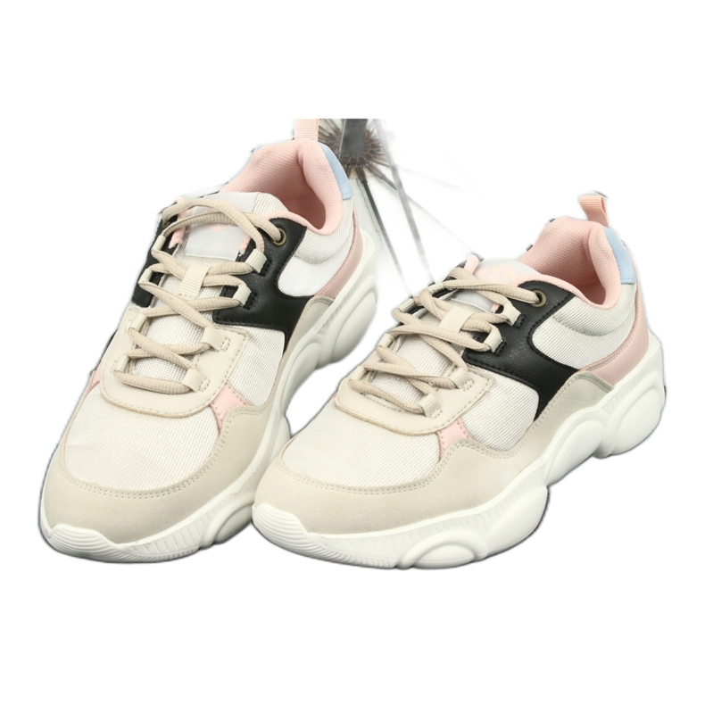 Zapatillas Deportivas Mujer Lee Cooper 1275 beige/rosa 2