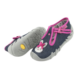 Calzado infantil befado 110P379 azul marino rosado 5