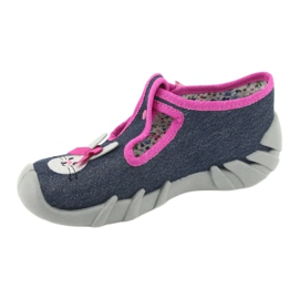Calzado infantil befado 110P379 azul marino rosado 2