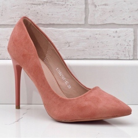Zapatos clásicos rosas de ante ecológico YJS82188 1