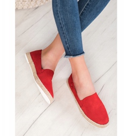 SHELOVET Alpargatas rojas clásicas rojo 1