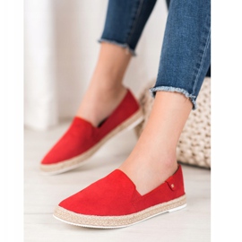 SHELOVET Alpargatas rojas clásicas rojo 4