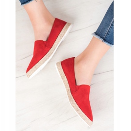 SHELOVET Alpargatas rojas clásicas rojo 5
