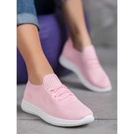 SHELOVET Calzado deportivo ligero rosado 1