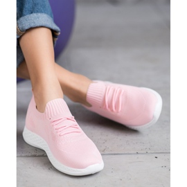 SHELOVET Calzado deportivo ligero rosado 2