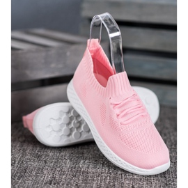 SHELOVET Calzado deportivo ligero rosado 4