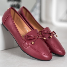 Clowse Elegantes bailarinas burdeos rojo 3