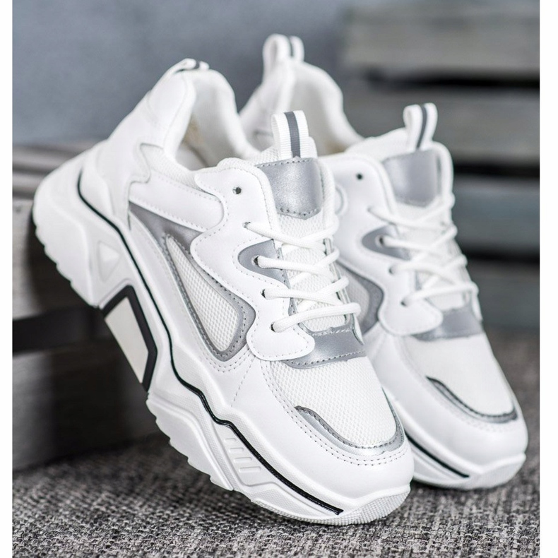 Weide Zapatillas de deporte de moda con malla blanco 2 Weide Zapatillas de deporte de moda con malla blanco 2